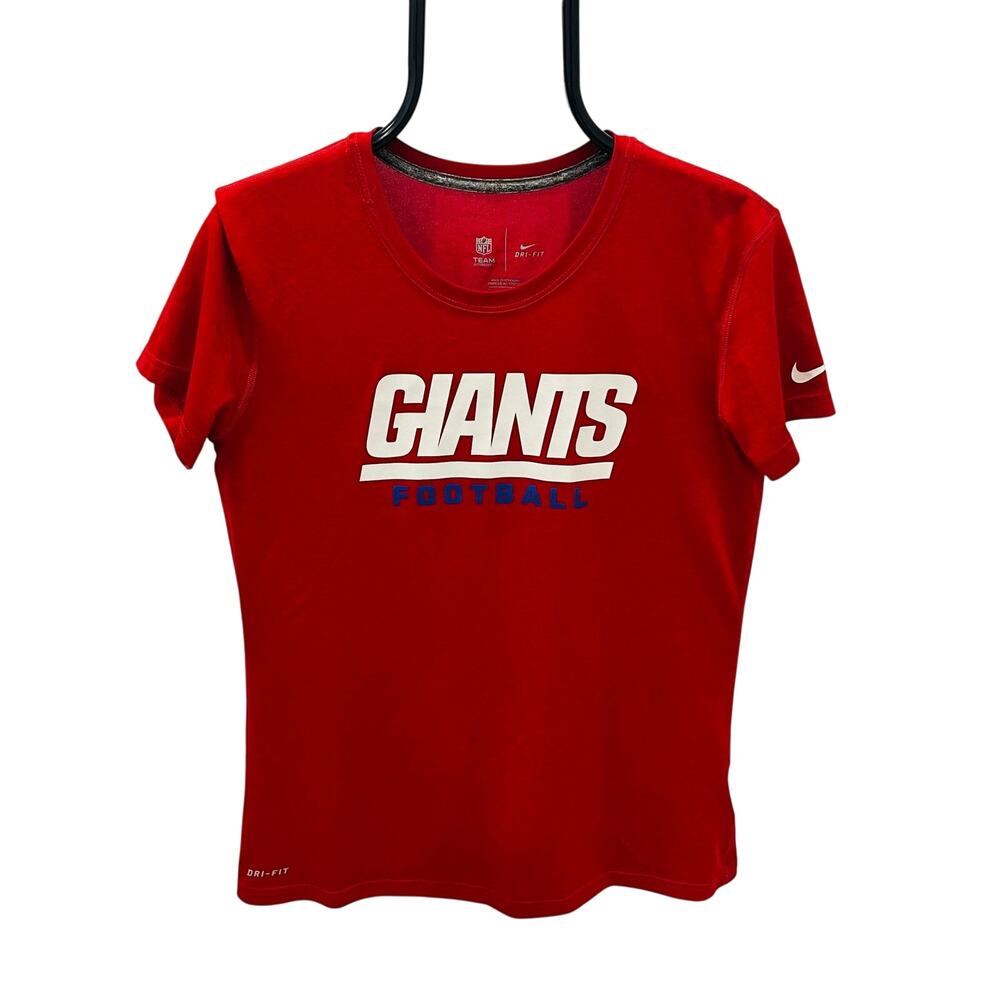 Nike New York Giants Womens Medium T-Shirt Red Dri-Fit NFL Team Apparel